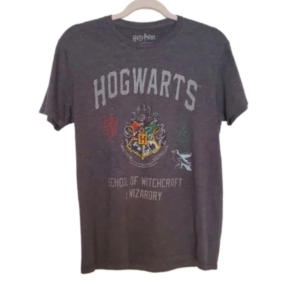 Harry Potter HOGWARTS dark gray Graphic t-shirt - Large